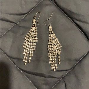 Silver dangle earrings